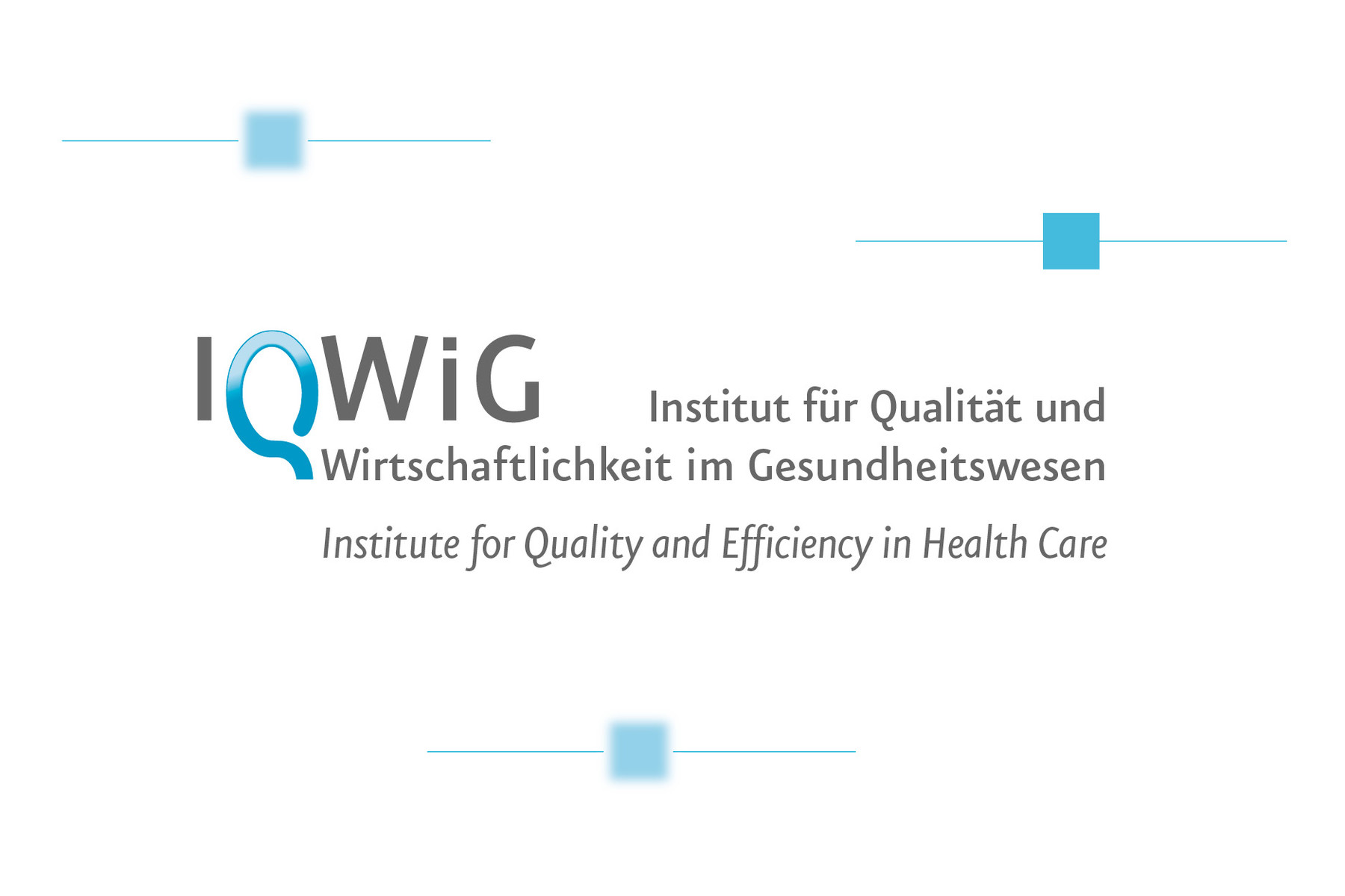 IQWIG — Institut für Qualität und Wirtschaftlichkeit im Gesundheitswesen