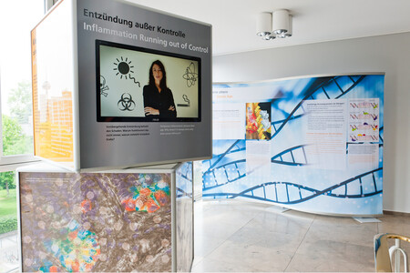 Expo-Design Projekt Exzellenzcluster CECAD der Agentur Federmann und Kampcyzk design