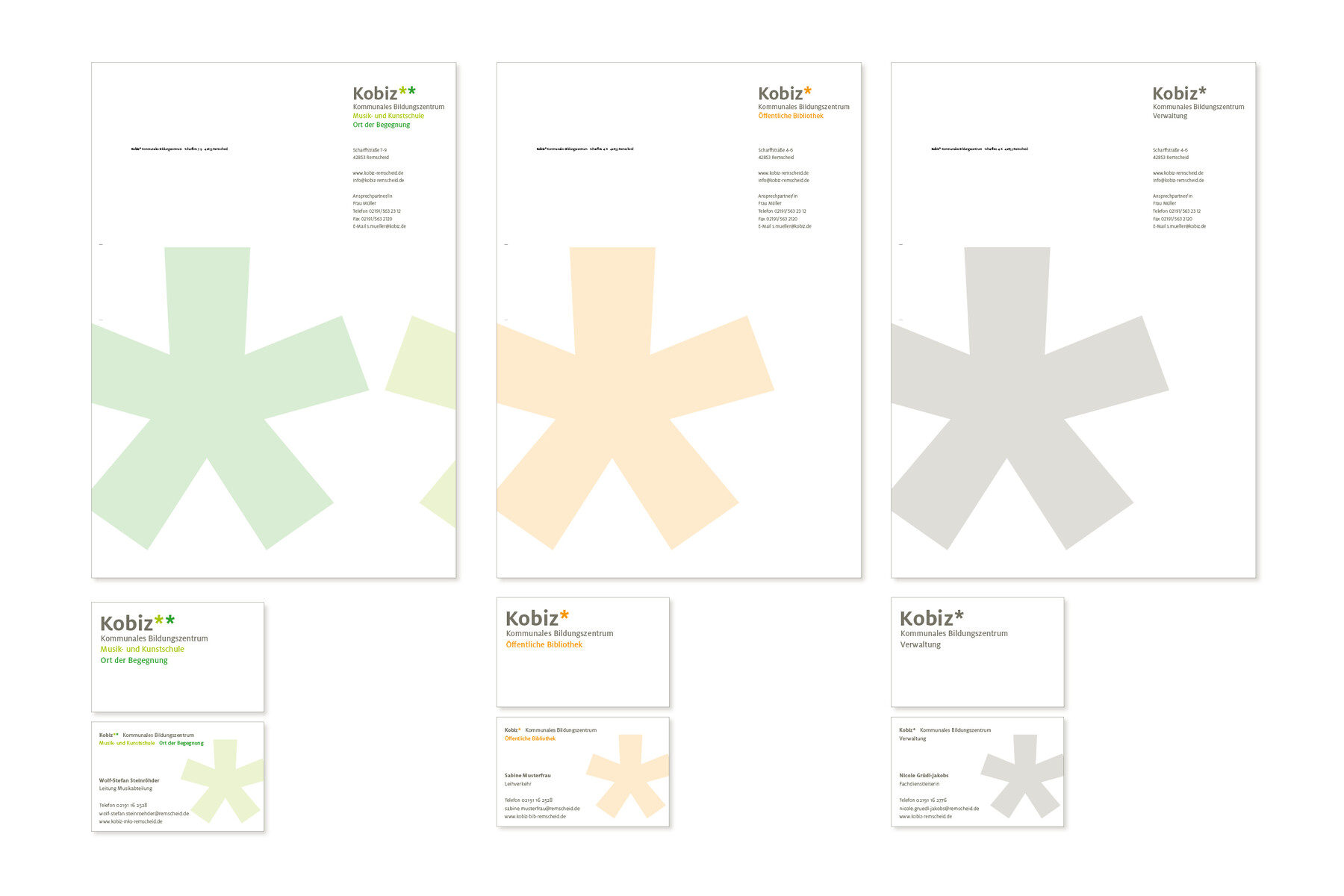 Kobiz Remscheid Briefbogen Design
