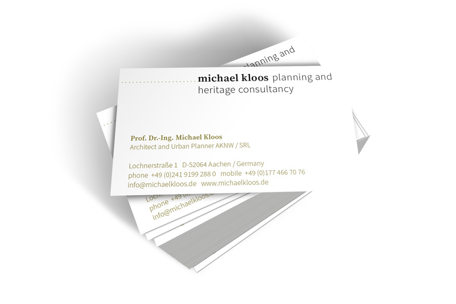 Michael Kloos – planning and heritage consultancy, Federmann und Kampczyk design gmbh